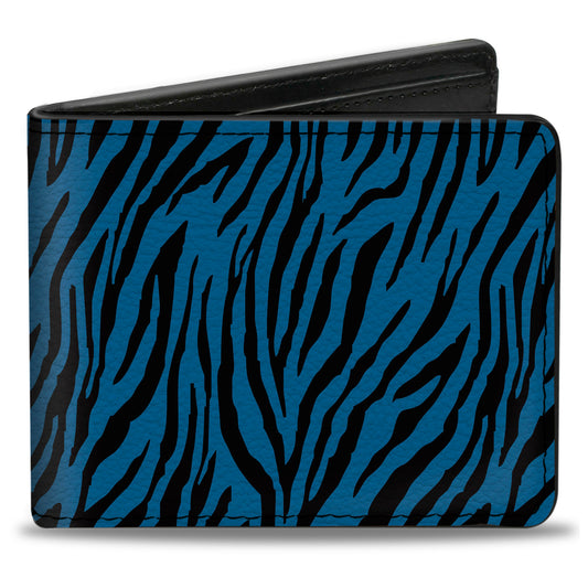 Bi-Fold Wallet - Zebra 2 Turquoise