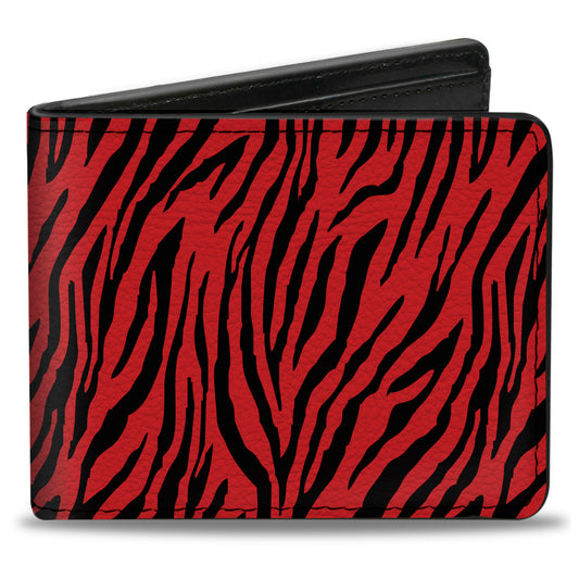 Bi-Fold Wallet - Zebra 2 Red