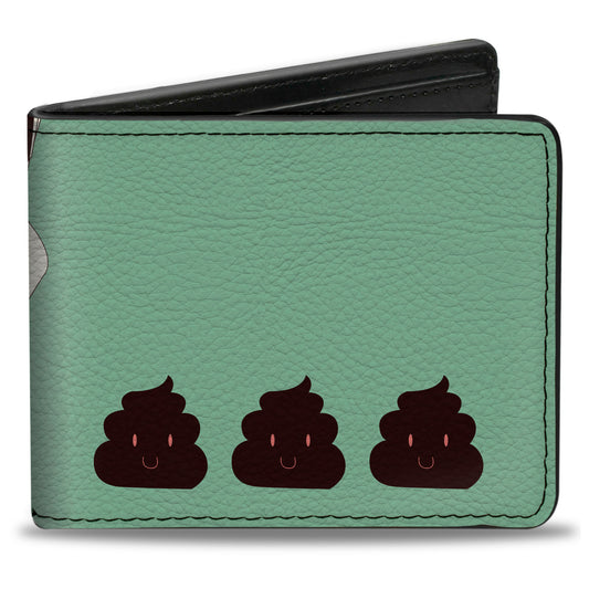 Bi-Fold Wallet - Zebra Poops Color