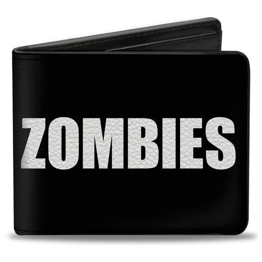 Bi-Fold Wallet - Zombies Y U NO DIE Black White Red