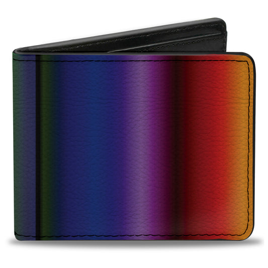 Bi-Fold Wallet - Zarape3 Vertical Multi Color Fade