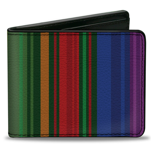 Bi-Fold Wallet - Zarape8 Vertical Multi Color Stripe