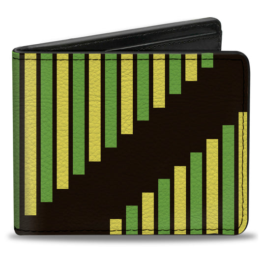 Bi-Fold Wallet - Aztec19 Black Green Yellow