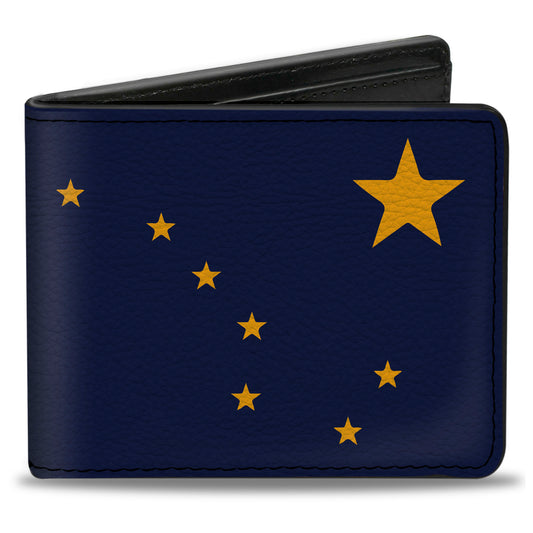 Bi-Fold Wallet - Alaska Flag Blue Gold