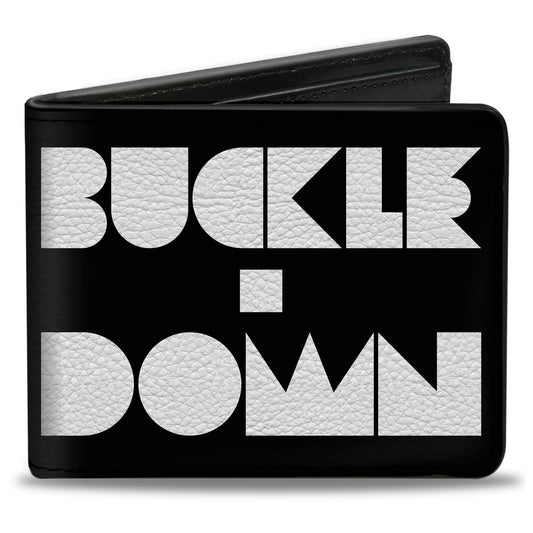 Bi-Fold Wallet - BUCKLE-DOWN Shapes Black White