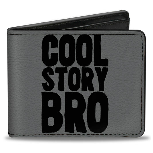 Bi-Fold Wallet - COOL STORY BRO Gray Black