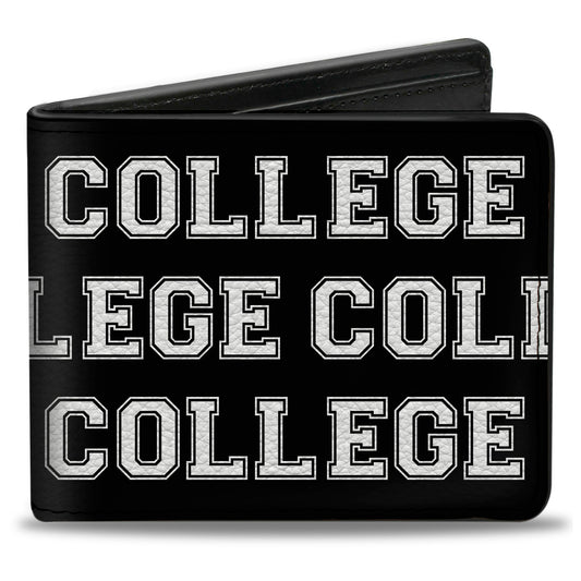 Bi-Fold Wallet - COLLEGE Black White