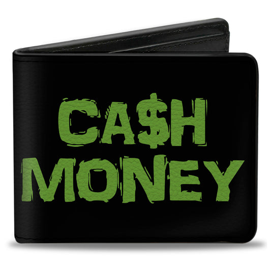 Bi-Fold Wallet - CA$H MONEY Black Green