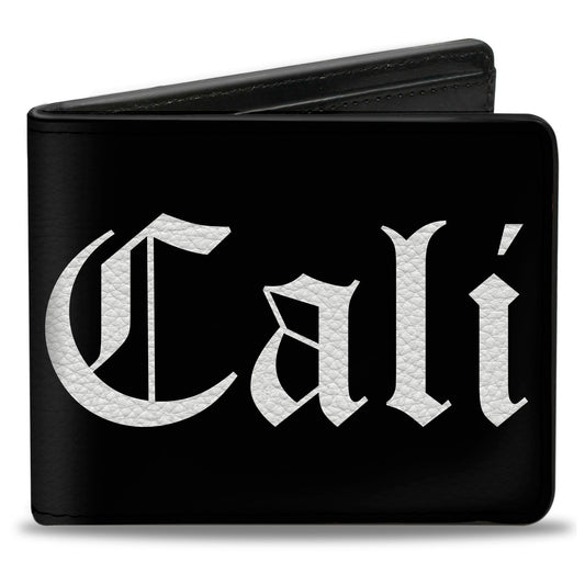 Bi-Fold Wallet - CALI Old English Black White