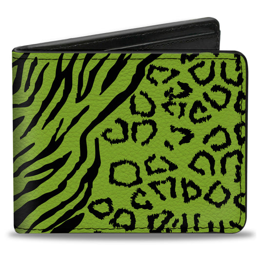 Bi-Fold Wallet - Cheebra Green Black
