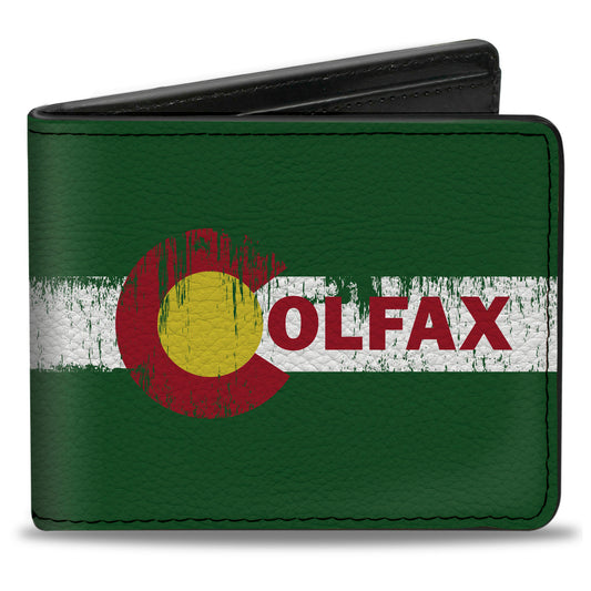 Bi-Fold Wallet - COLFAX Green Stripe Weathered