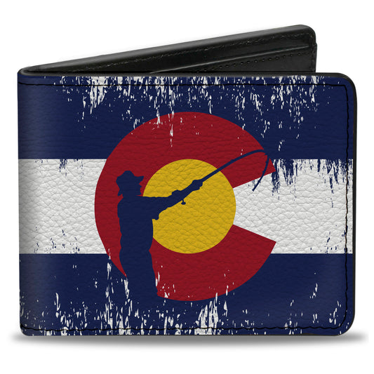 Bi-Fold Wallet - Colorado Flag Fisher Weathered