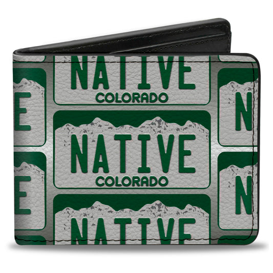 Bi-Fold Wallet - Colorado License Plate NATIVE