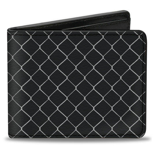 Bi-Fold Wallet - Chain Link Fence Grays