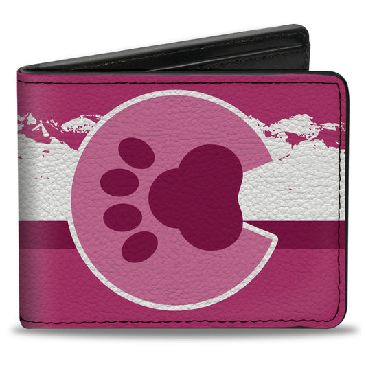 Bi-Fold Wallet - Colorado Paw Mountains Pinks