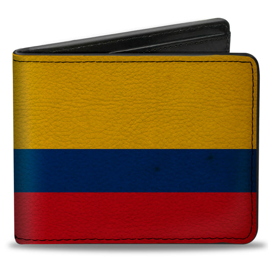 Bi-Fold Wallet - Colombia Flag Distressed