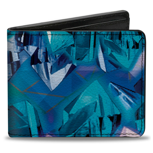 Bi-Fold Wallet - Crystals2 Blues Purples