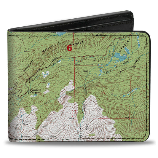 Bi-Fold Wallet - Colorado Aspen Topographic Map
