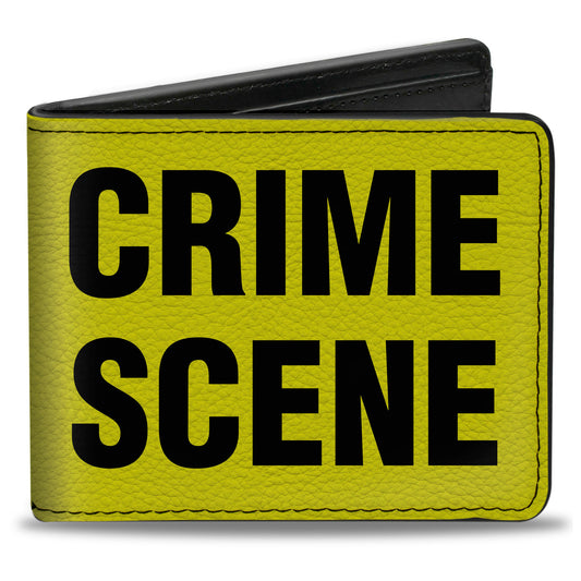Bi-Fold Wallet - CRIME SCENE DO NOT CROSS Yellow Black