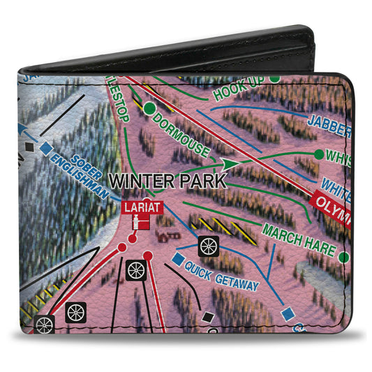 Bi-Fold Wallet - Colorado Winter Park Runs