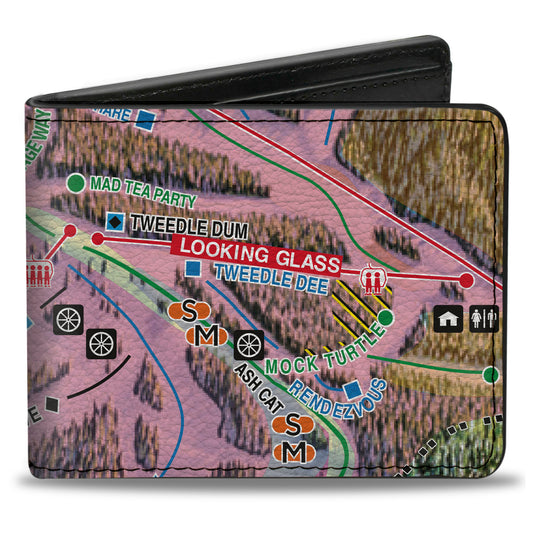 Bi-Fold Wallet - Colorado Winter Park Run5 Looking Glass