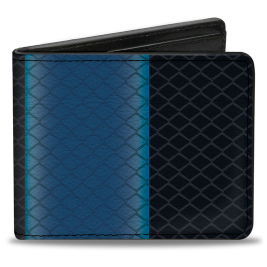 Bi-Fold Wallet - Snake Blue Krait Black Blue Gray