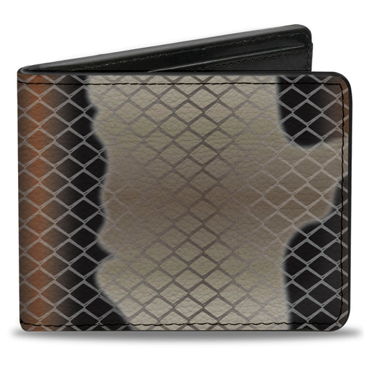 Bi-Fold Wallet - Snake Copperhead Tan Black Orange