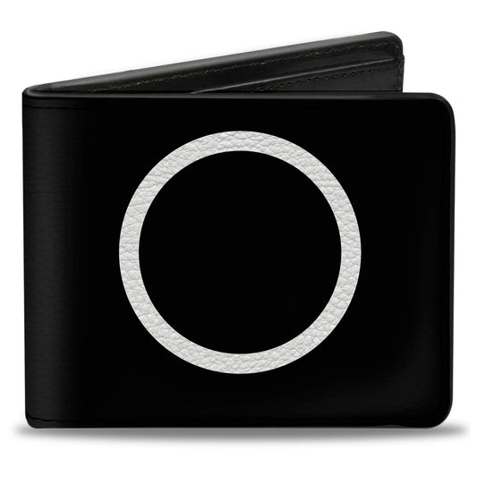 Bi-Fold Wallet - Shape Circle Black White