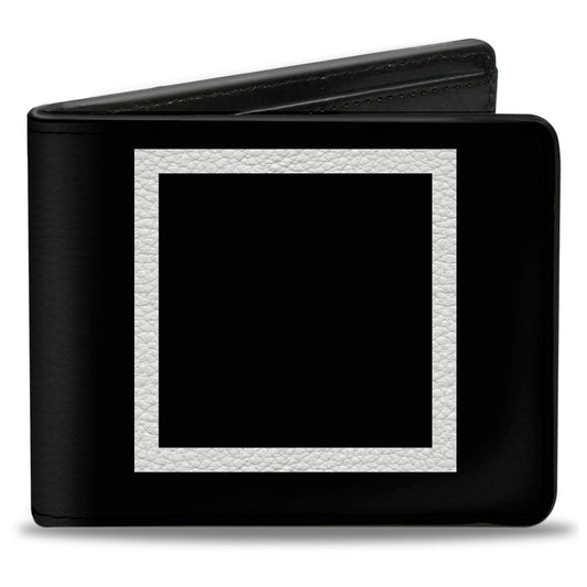 Bi-Fold Wallet - Shape Square Black White