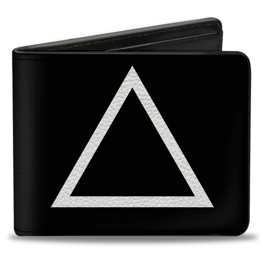 Bi-Fold Wallet - Shape Triangle Black White