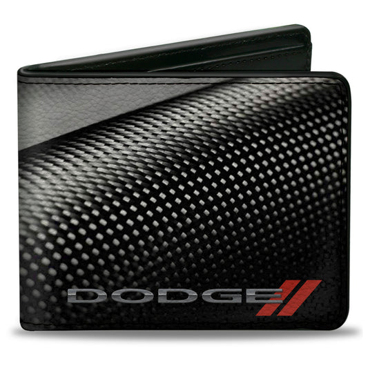 Bi-Fold Wallet - Dodge Red Rhombus Carbon Fiber