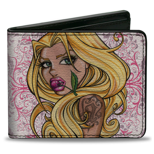 Bi-Fold Wallet - Cherry