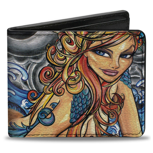 Bi-Fold Wallet - Earth Wind Flower Water