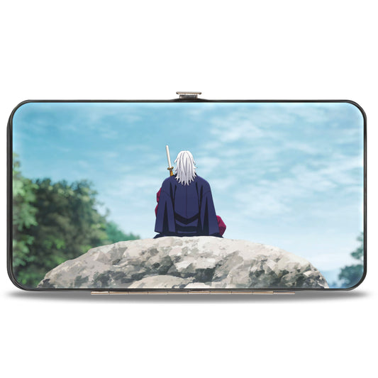 Hinged Wallet - DEMON SLAYER Tengen Uzui Pose and Sitting Scene with Title Logo