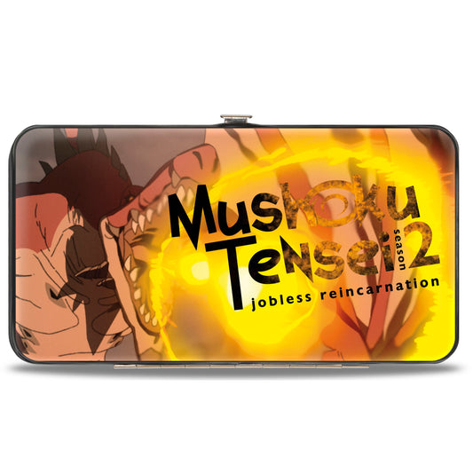 Hinged Wallet - MUSHOKU TENSEI Red Dragon Poses and Title Logo