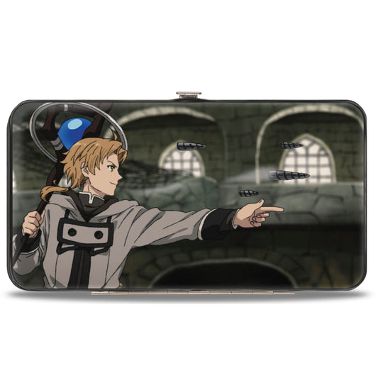 Hinged Wallet - Mushoku Tensei Rudeus Greyrat and Fitz Duel Scene
