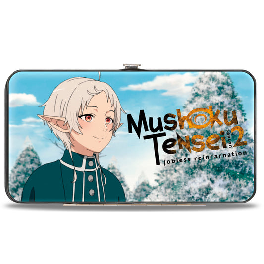 Hinged Wallet - MUSHOKU TENSEI Rudeus Greyrat and Sylphiette Winter Scene and Title Logo