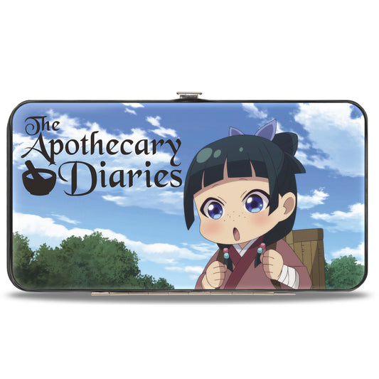Hinged Wallet - THE APOTHECARY DIARIES Chibi Maomao Poses and Title Logo Sky Blue