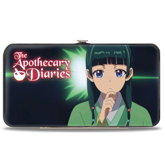 Hinged Wallet - THE APOTHECARY DIARIES Thinking Maomao and Chibi Poses Black/Green