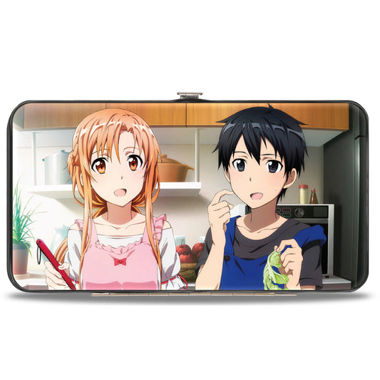 Hinged Wallet - SWORD ART ONLINE Asuna and Kirito Game and Life Scenes