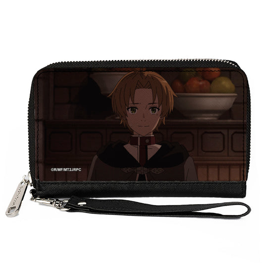 PU Zip Around Wallet Rectangle - Mushoku Tensei Rudeus Greyrat Pose