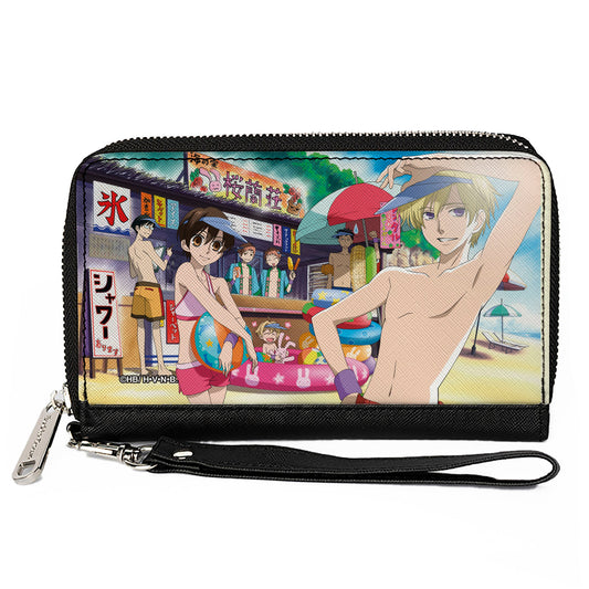 PU Zip Around Wallet Rectangle - Ouran High School Host Club Beach Stand Group Pose