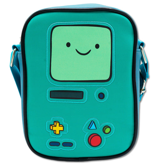 Crossbody Bag - Adventure Time BMO Character Body Close-Up Blues