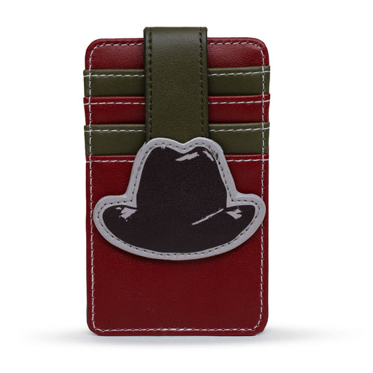 Character Wallet ID Card Holder - A Nightmare on Elm Street Freddy Hat Red/Green