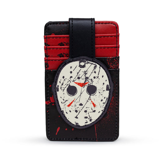 Character Wallet ID Card Holder - Friday the 13th Jason Hockey Mask Black/Red