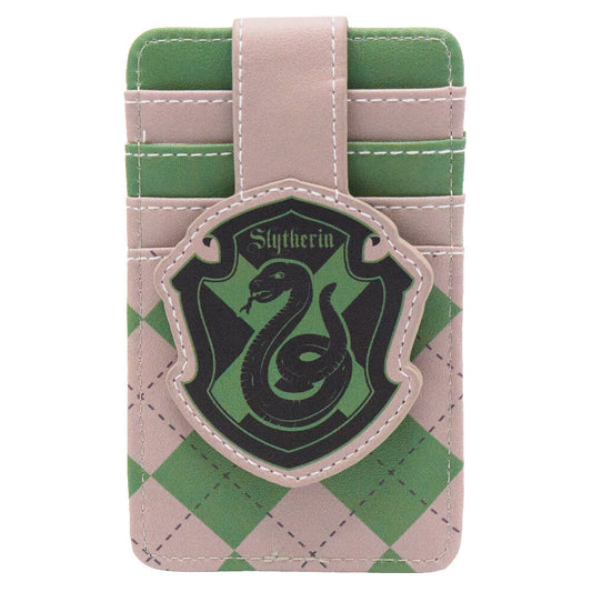 Character Wallet ID Card Holder - Harry Potter Slytherin Crest Gray/Green