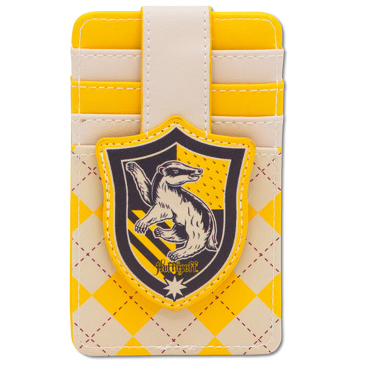 Character Wallet ID Card Holder - Harry Potter Hufflepuff Crest Tan/Yellow