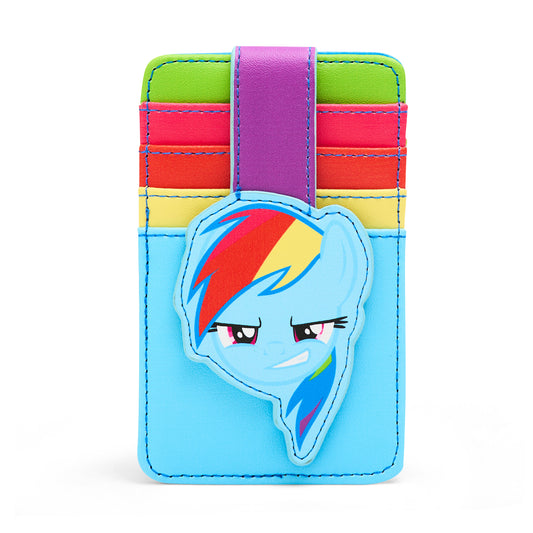 Character Wallet ID Card Holder - My Little Pony Rainbow Dash Face Multi Color