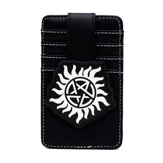Character Wallet ID Card Holder - Supernatural Winchester Pentagram Black