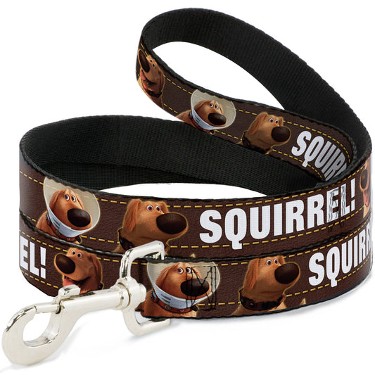 Dog Leash - Dug 3-Poses/SQUIRREL! Brown/Yellow/White